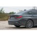 Накладка сплиттер центральная на задний бампер на BMW 3 G20 / G21 M-Pack